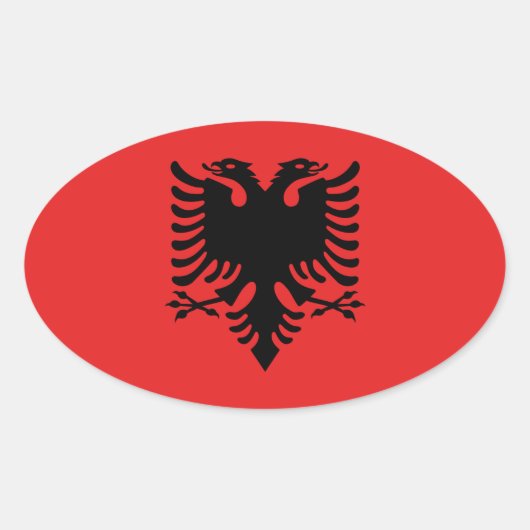 Albanien Ovaler Aufkleber (Vorderseite)