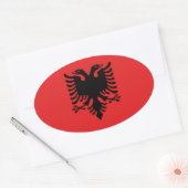 Albanien Ovaler Aufkleber (Umschlag)
