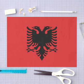 Albanien-Papiertuch, albanische Flagge Tissue-Papi Seidenpapier