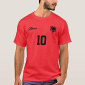 Albanien Personalisiert National Team Jersey T-Shirt (Vorderseite)