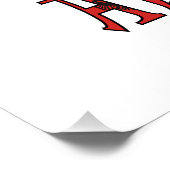 Albanien - Personalisierter Text der albanischen F Poster (Ecke)