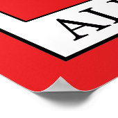 Albanien Poster (Ecke)