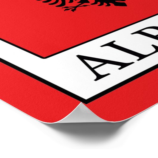 Albanien Poster (Ecke)