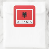 Albanien Quadratischer Aufkleber (Tasche)