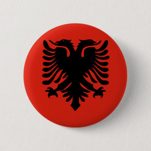 Albanien-Qualitäts-Flagge Button