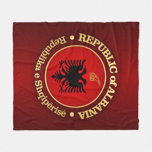 Albanien (rd) fleecedecke (Vorderseite (Horizontal))