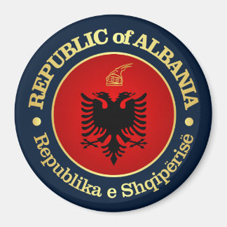 Albanien (rd) magnet
