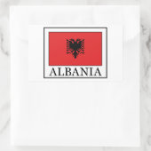 Albanien Rechteckiger Aufkleber (Tasche)