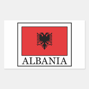 Albanien Rechteckiger Aufkleber