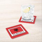 Albanien Rechteckiger Pappuntersetzer (Vor Ort)