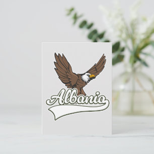 Albanien Reise Logo Feiertagspostkarte
