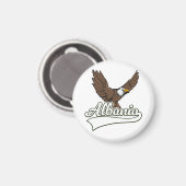 Albanien Reise Logo Magnet (Vorderseite/Rückseite)