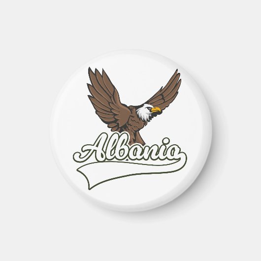 Albanien Reise Logo Magnet (Vorne)