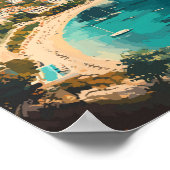 Albanien Reisen Kunst Vintag Poster (Ecke)