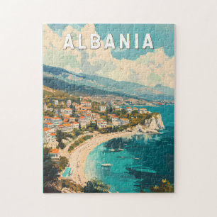Albanien Reisen Kunst Vintag Puzzle