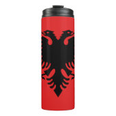 Albanien Reisen Mug, patriotische albanische Flagg Thermosbecher (Vorderseite)