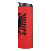 Albanien Reisen Mug, patriotische albanische Flagg Thermosbecher (Nach rechts gedreht)