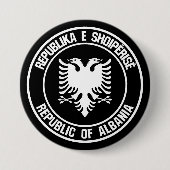 Albanien Runde Emblem Button (Vorderseite)