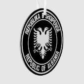 Albanien Runde Emblem Ornament (Vorderseite)