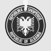 Albanien Runde Emblem Ornament (Rückseite)