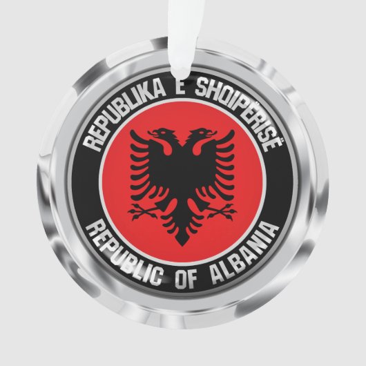 Albanien Runde Emblem Ornament (Vorderseite)