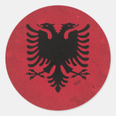 Albanien Runder Aufkleber (Vorderseite)