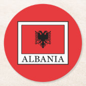 Albanien Runder Pappuntersetzer (Vorderseite)