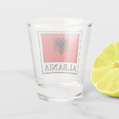 Albanien Schnapsglas (Rückseite)