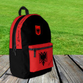 Albanien, Schwarzer Patriot Bedruckter Rucksack