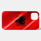Albanien: schwindende Flagge - Case-Mate iPhone Hülle (Rückseite (Horizontal))