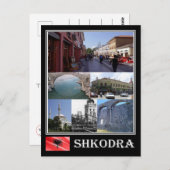 Albanien - Shkodra - Mosaik - Postkarte (Vorne/Hinten)