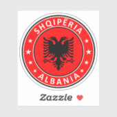 Albanien, Shqiperia Aufkleber (Blatt)