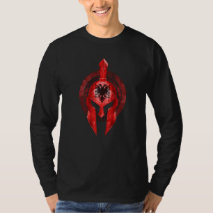 Albanien Spartan Helmet Albanian Sparta Gladiator  T-Shirt