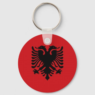 Albanien-Staatsflagge Schlüsselanhänger