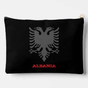 Albanien-Tasche, albanisches Wappen / Flagge Zubehörtasche
