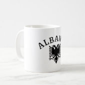 Albanien und Adler der Flagge - Tassen (Vorderseite Links)