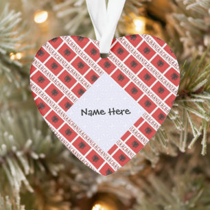 Albanien und die albanische Flagge als Ihr Herz Ornament