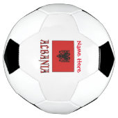 Albanien und die albanische Flagge - Rote Personal Fußball (Gedreht)