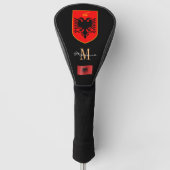 Albanien und Flaggen Mit Monogramm Golf Clubs Cove Golf Headcover (Vorderseite)