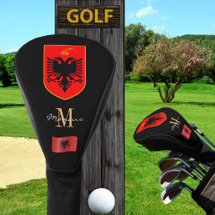 Albanien und Flaggen Mit Monogramm Golf Clubs Cove Headcover