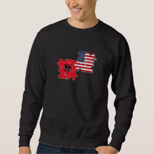 Albanien USA Heimatland Stolz albanisch-amerikanis Sweatshirt