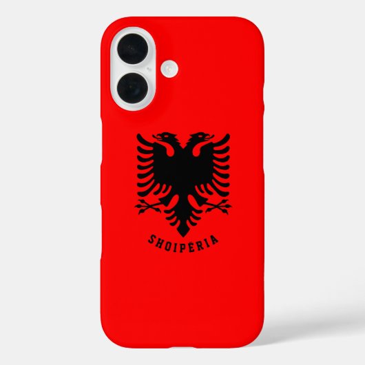 Albanien-Wappen Case-Mate iPhone Hülle (Rückseite)
