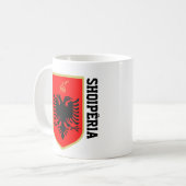 Albanien-Wappen Kaffee-Tasse Kaffeetasse (Vorderseite Links)