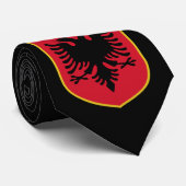 Albanien-Wappen Krawatte (Gerollt)