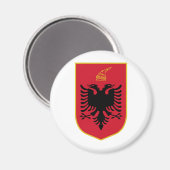 Albanien-Wappen Magnet (Vorderseite/Rückseite)
