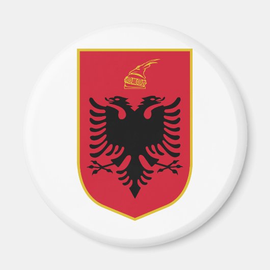 Albanien-Wappen Magnet (Vorne)