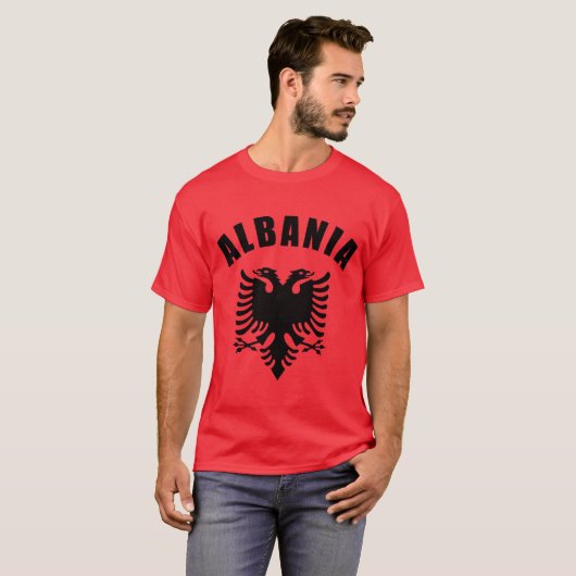 Albanien-Wappen T-Shirt (Vorne ganz)