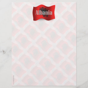 Albanien Wave Flag