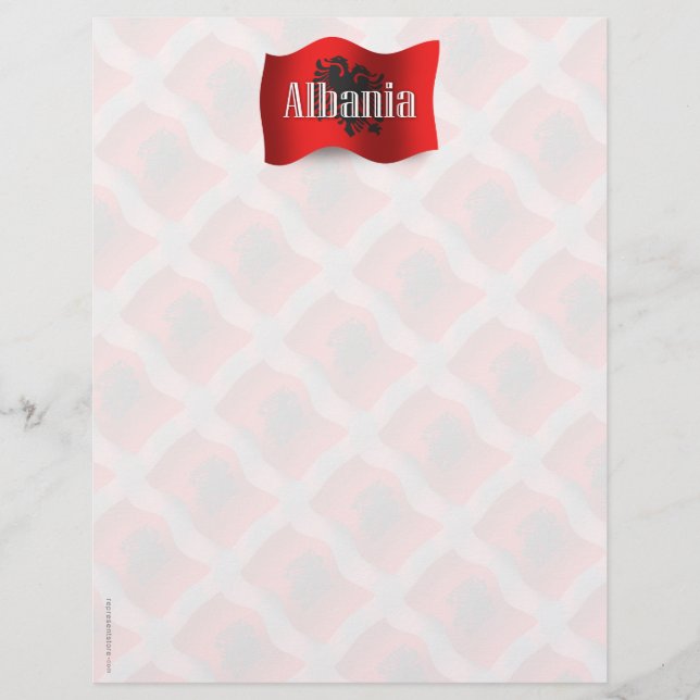 Albanien Wave Flag (Vorderseite)