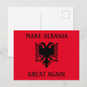 Albanien wieder groß machen postkarte (Vorne/Hinten)